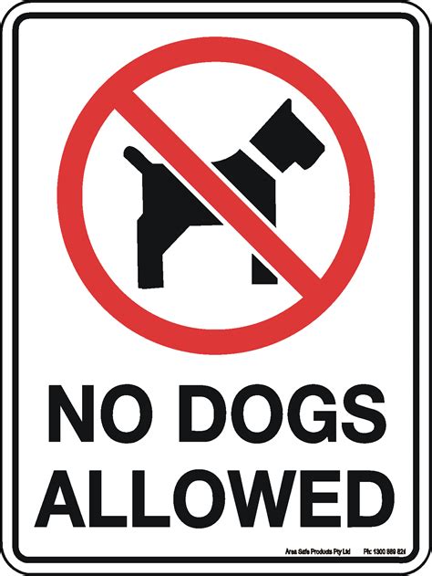 No Dogs Allowed Sign