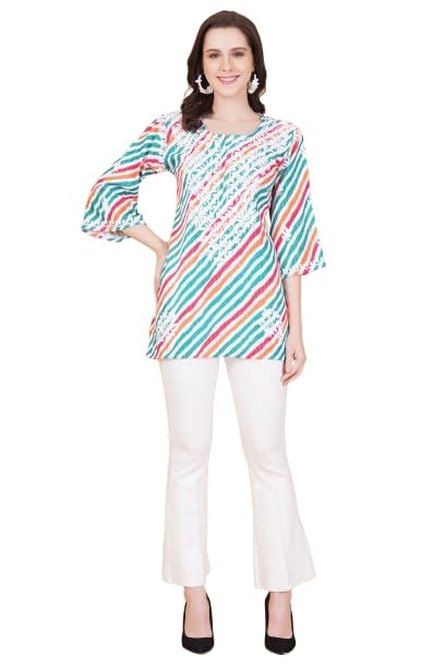 Buy Sufiza Lifestyle Chikankari Multi Color Katha Cotton Leheriya ...