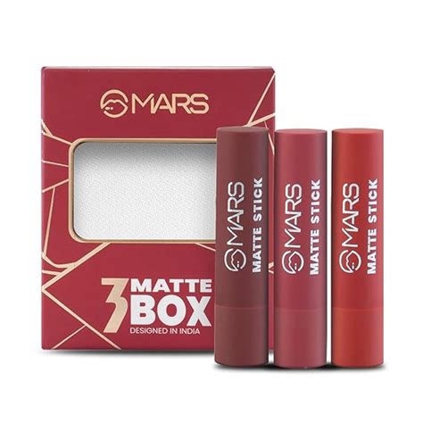 Buy MARS Matte Box Set of 3 Lipsticks for Women | Pack of 3 Lipsticks ...