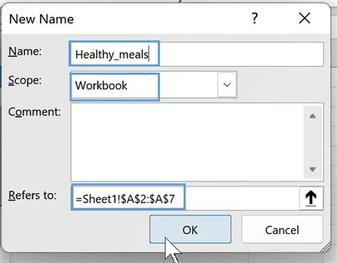 Image result for Creating Range Name Using Formula