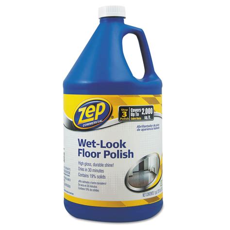Zep Wet-Look Floor Polish 128 Ounces, Long Lasting Shine - Walmart.com ...