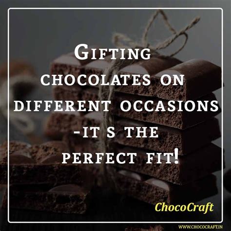 Gifting chocolates on different occasions - it’s the perfect fit ...