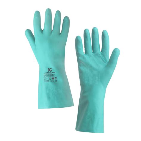 KleenGuard G80 Nitrile Chemical Resistant Gloves (94448), Green, XL (10 ...