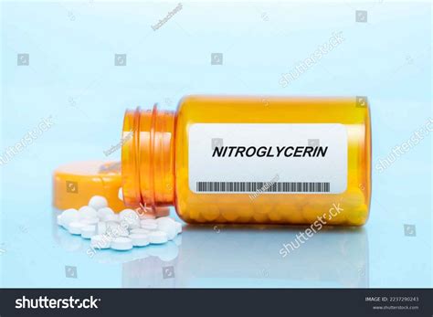 Nitroglycerin Drug Prescription Medication Pills Bottle Stock Photo 2237290243 | Shutterstock