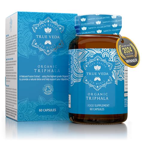 Organic Triphala Capsules Certified Organic By Soil Association Potency ...