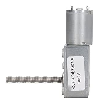 DC Speed Reduction Motor Self Locking Larger Torque Worm Gear Motor M6 ...