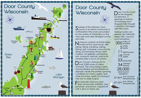 Door County Wisconsin Map