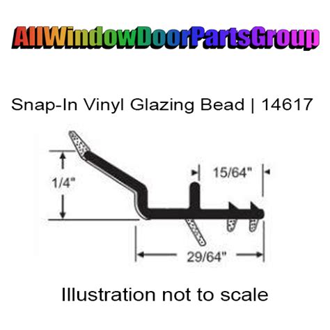 Snap-In Vinyl Glazing Bead | AWDP-LEE-14617 - ALL WINDOW DOOR PARTS
