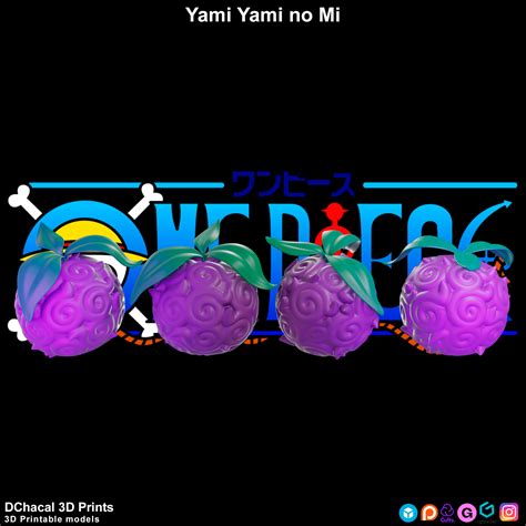 💬 Yami Yami No Mi - One Piece・ STL File for ・Cults