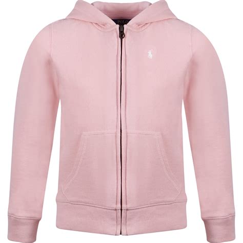 Polo Ralph Lauren Zip-Up Hoodie in Pink — BAMBINIFASHION.COM