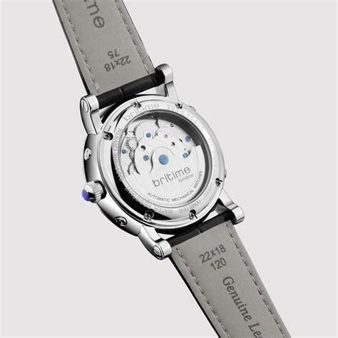 Britime Motion Men Silver Leather Watch 323-L10306 – Just In Time
