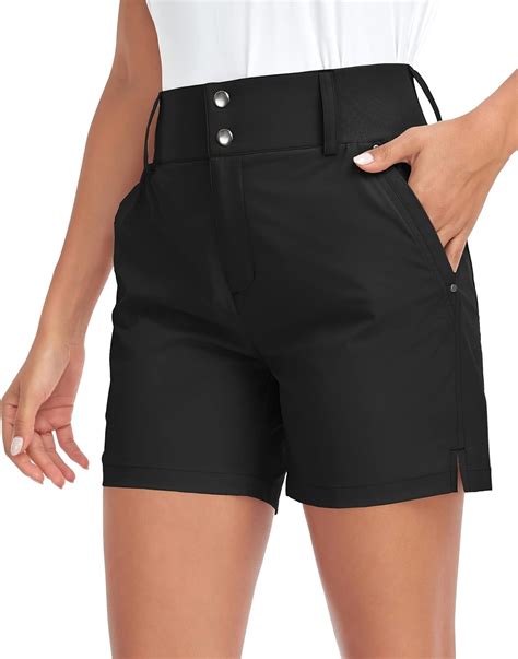 Amazon.com : Women's Golf Hiking Shorts Quick Dry 5 Inch High Waist ...