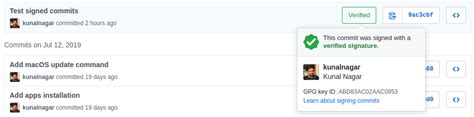 Git Verified Commits - Kunal Nagar
