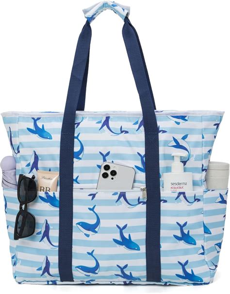 Amazon.com: Beach Tote Waterproof Pool Bag: Large Beach Bag for Women ...