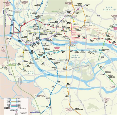 Guangzhou Subway Map Guangzhou Metro Line 10 Wikidata
