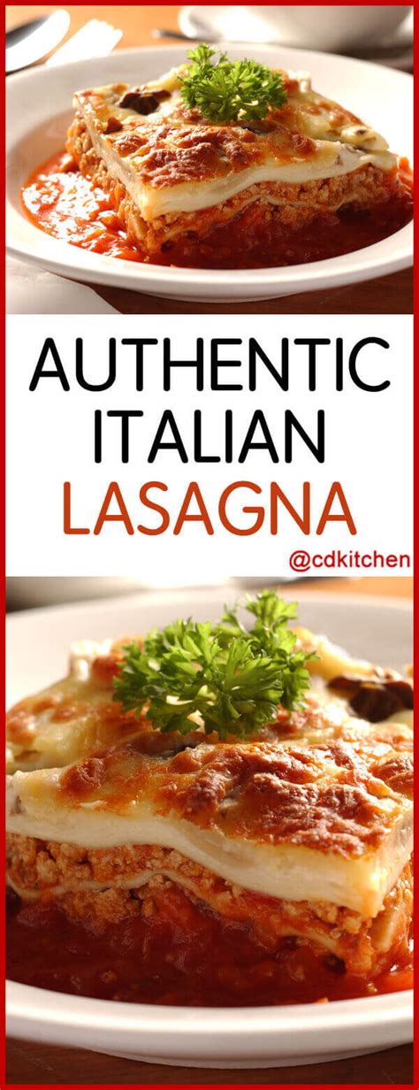 Authentic Italian Lasagna Recipe   CDKitchen.com