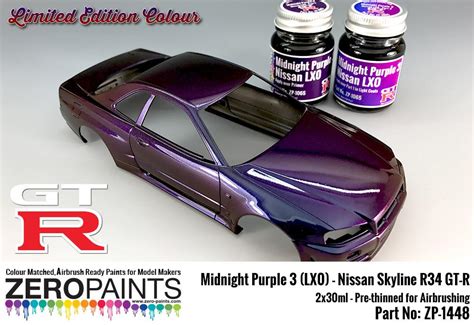 Midnight Purple 3 - LX0 Nissan GT-R R34 2x30ml (Limited Edition Colour ...