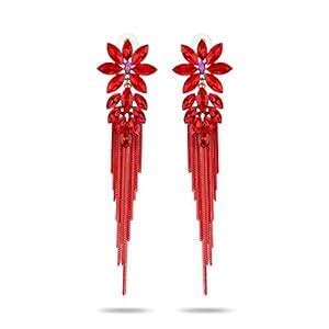 YouBella Jewellery Earings Crystal Tassel Handmade Earrings for Girls ...
