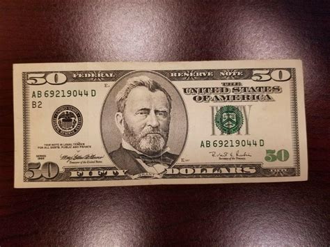 1996 50 Dollar Bill