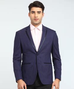 PETER ENGLAND Self Design Single Breasted Formal Men Blazer - Buy PETER ...