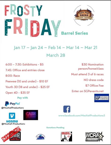 Frosty Friday Barrel Series #6 - $100 added , Civil War Arena, Carthage ...