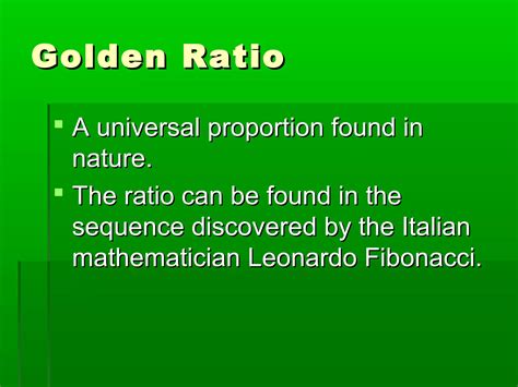 The Golden Ratio | PPT