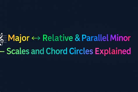 E Major Minor Relative