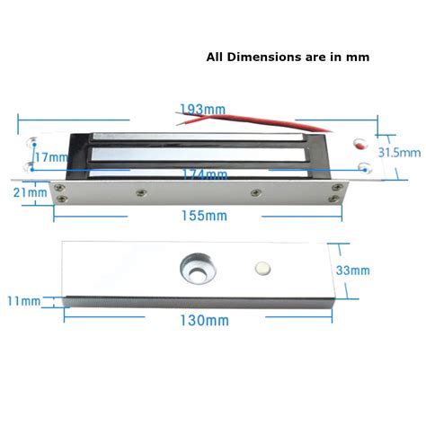 Probots LockIT LEML-180-12 Concealed Electromagnetic Door Lock 180kg ...