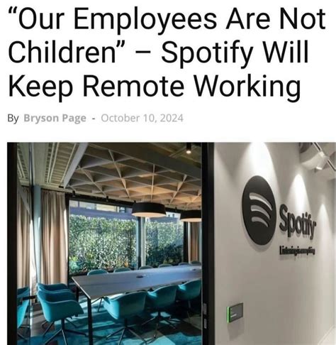 🎵 Spotify Hits a High Note on Remote Work. In a bold move, Spotify is ...