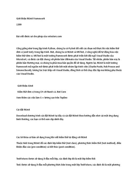 Framework NUnit Con C 的图像结果
