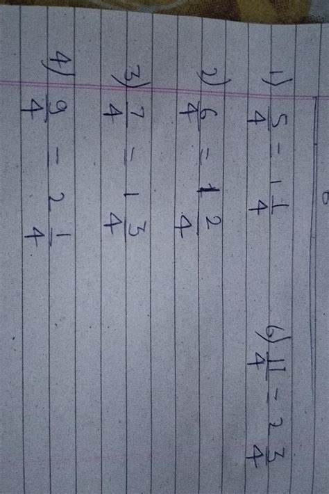 write each improper fraction as mixed number show your working clearly ...