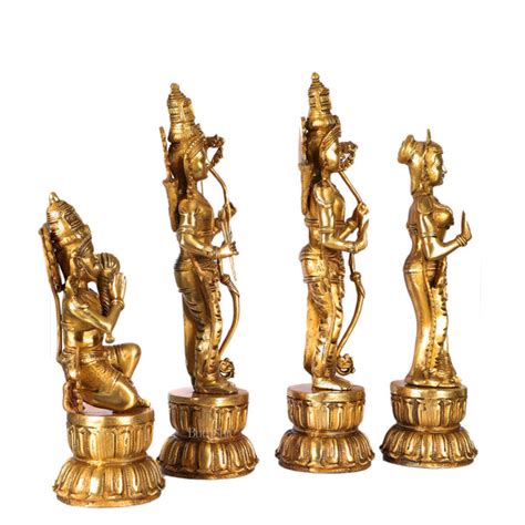 Brass Ram Darbar Set Superfine Idols 24 Inch | Budhshiv.com