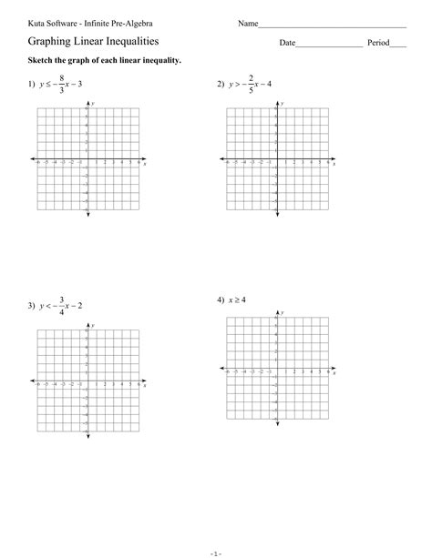 Solve And Graph Inequalities Worksheet - Proworksheet
