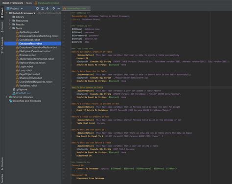 Database Library Using Robot Framework 的图像结果