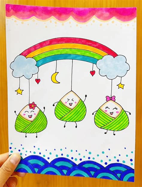 端午节礼物怎么画最新素材