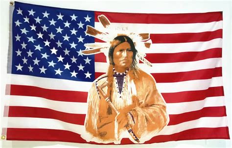 Snapklik.com : LUCKGEEY USA Native American Flag Indian US Flag 3x5FT Indoor Outdoor,Standing ...