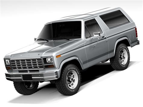 3D Ford Bronco 1980 Model - TurboSquid 2221985