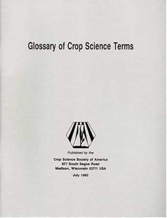 Buy A Glossary of Crop Science Terms Book Online at Low Prices in India ...