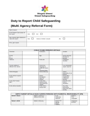 SEWSCB -Multi Agency Referral (MARF) Doc Template | pdfFiller