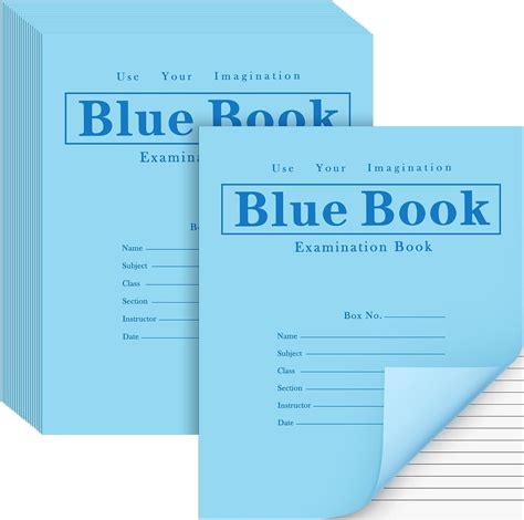 Amazon.com : Skyygemm 20 Pack Exam Blue Book Blue Test Book, 8.5" x 7 ...