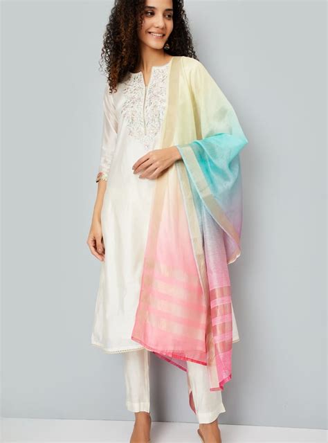 Buy Women Embroidered Straight Kurta Set Online at just Rs. 1999.0 ...