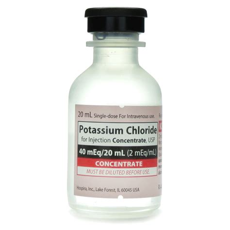 Potassium Chloride Injection 2 mEq/mL, Single Dose Vial 20 mL | McGuff