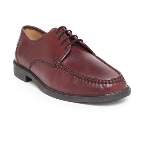 Buy NOBLE CURVE Leather Mocassin Shoes with Lace up Burgundy at Amazon.in