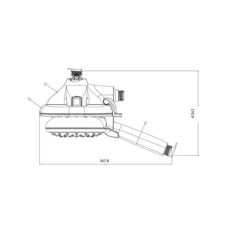 American Standard Multi Flow Overhead Showers FFASS055-000500BC0 ...