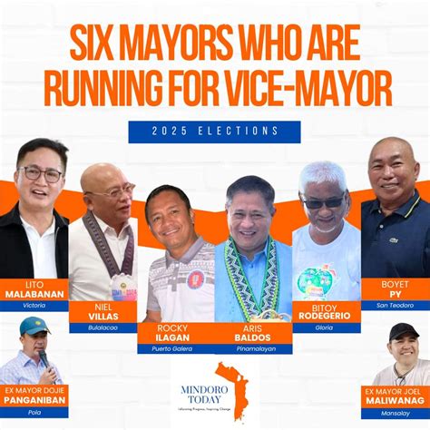 Six Oriental Mindoro Mayors Seek Vice Mayor Posts in 2025 Elections ...