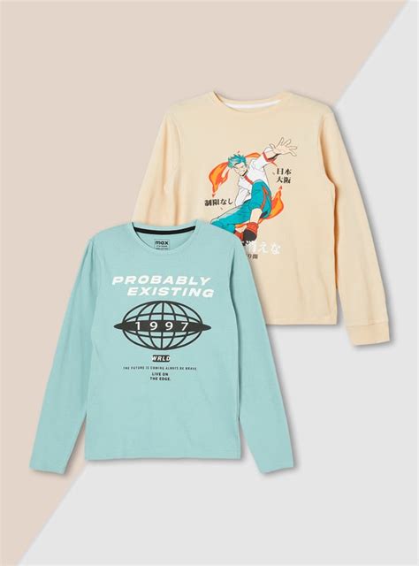Buy Boys Printed T-shirts - Pack of 2 Online at just Rs. 598.0 ...