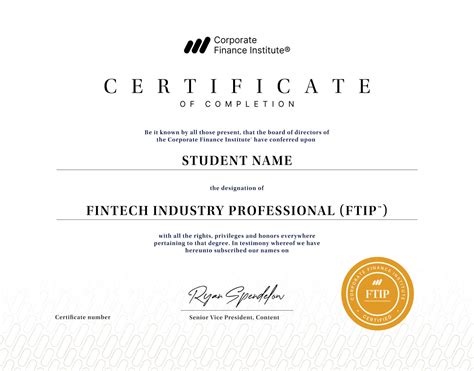 Become a FinTech Industry Professional (FTIP®) | Corporate Finance Institute
