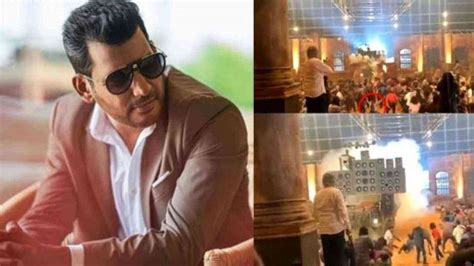Tamil actor Vishal escapes death on 'Mark Antony' shooting sets ...
