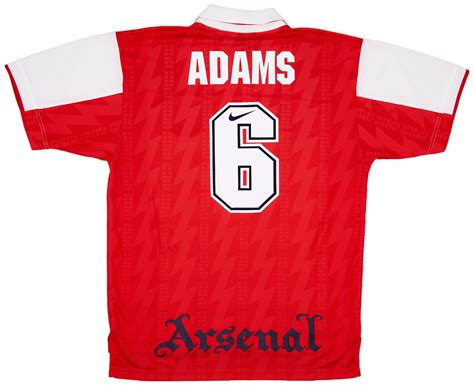 1994-96 Arsenal Home Shirt Adams #6 - 8/10 - (XL)