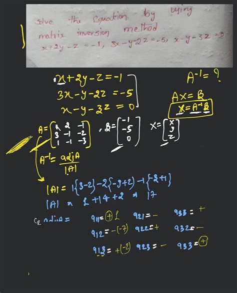 Image result for How to Solve Linear Equation with Matrix Inversion Method